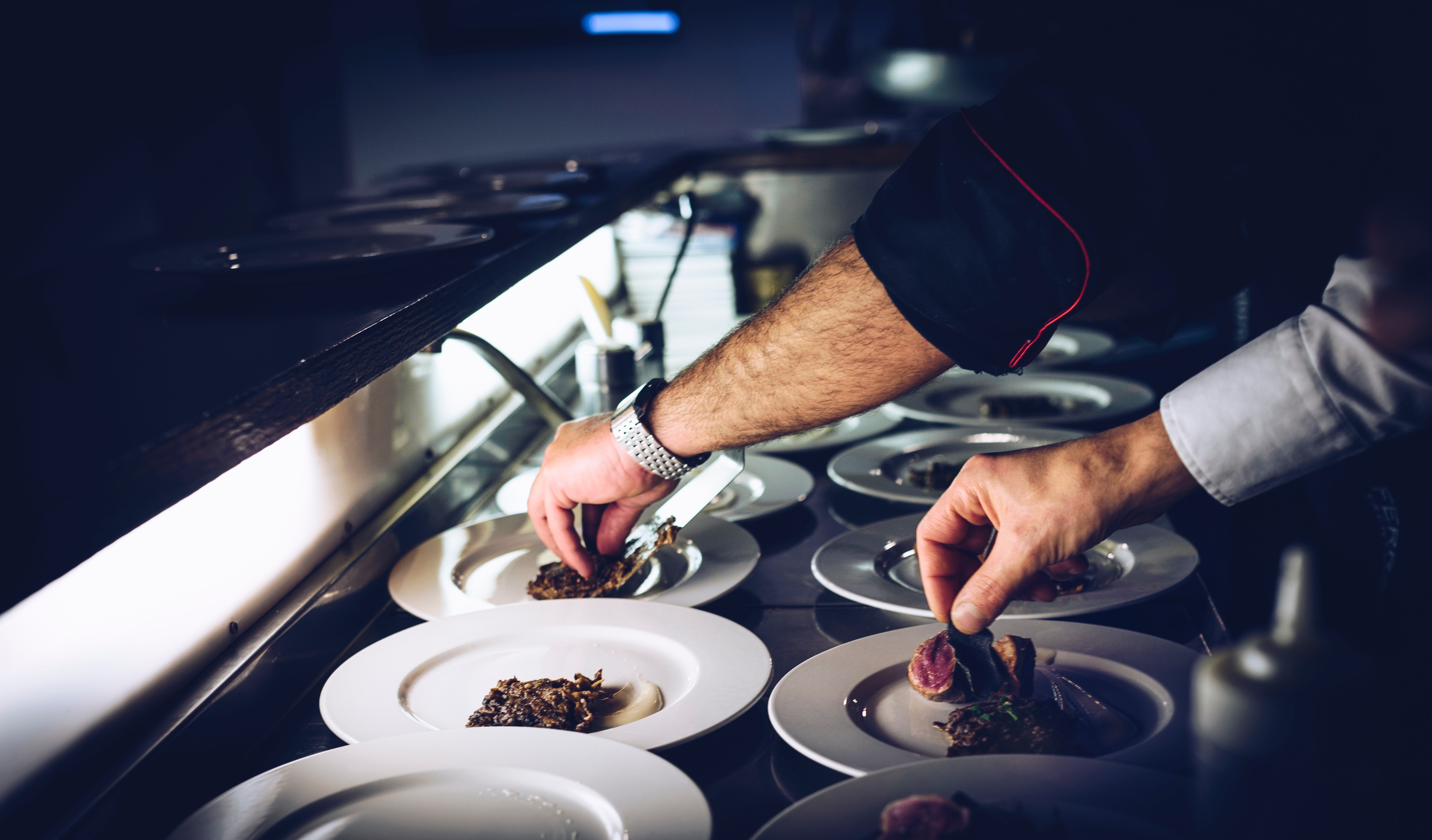 chef making a dish